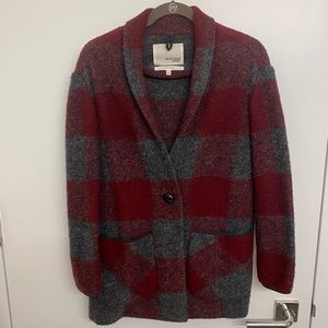 Aritzia Wilfred Free Off Duty Jacket Plaid Wool
